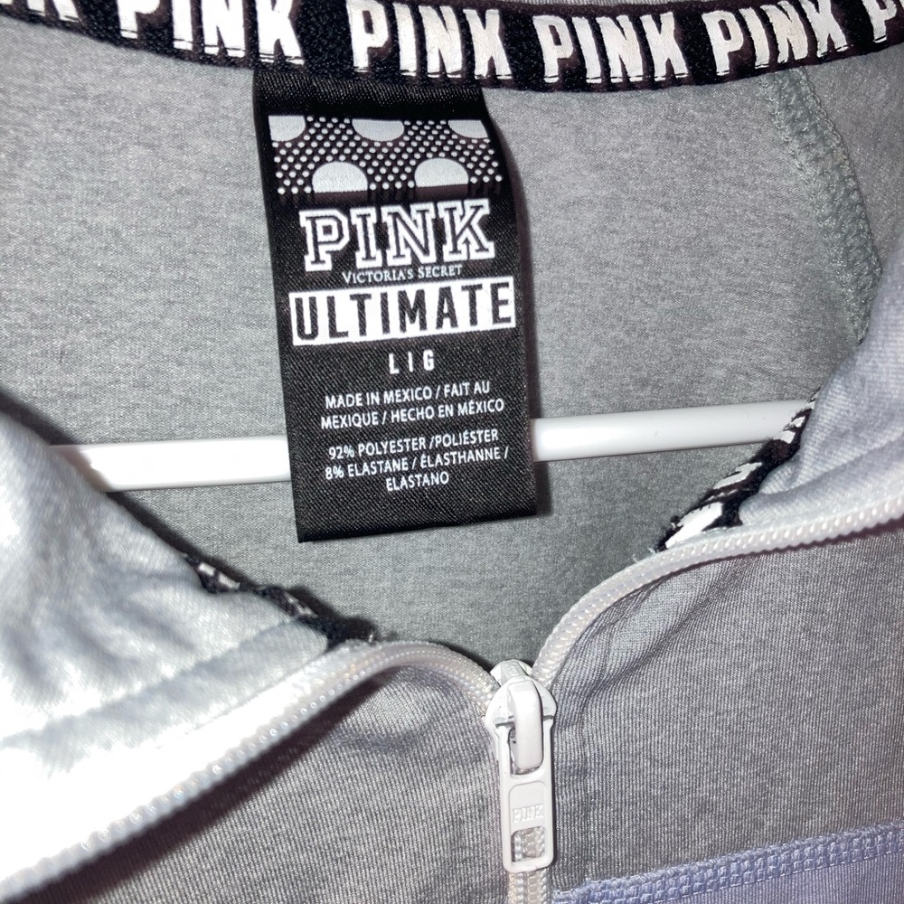 PINK polyester workout sweater